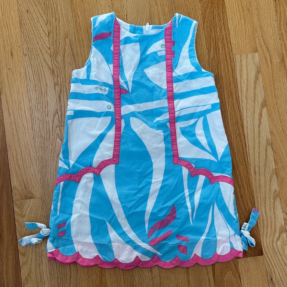 Lilly pulitzer Blue and White Patterned Dress